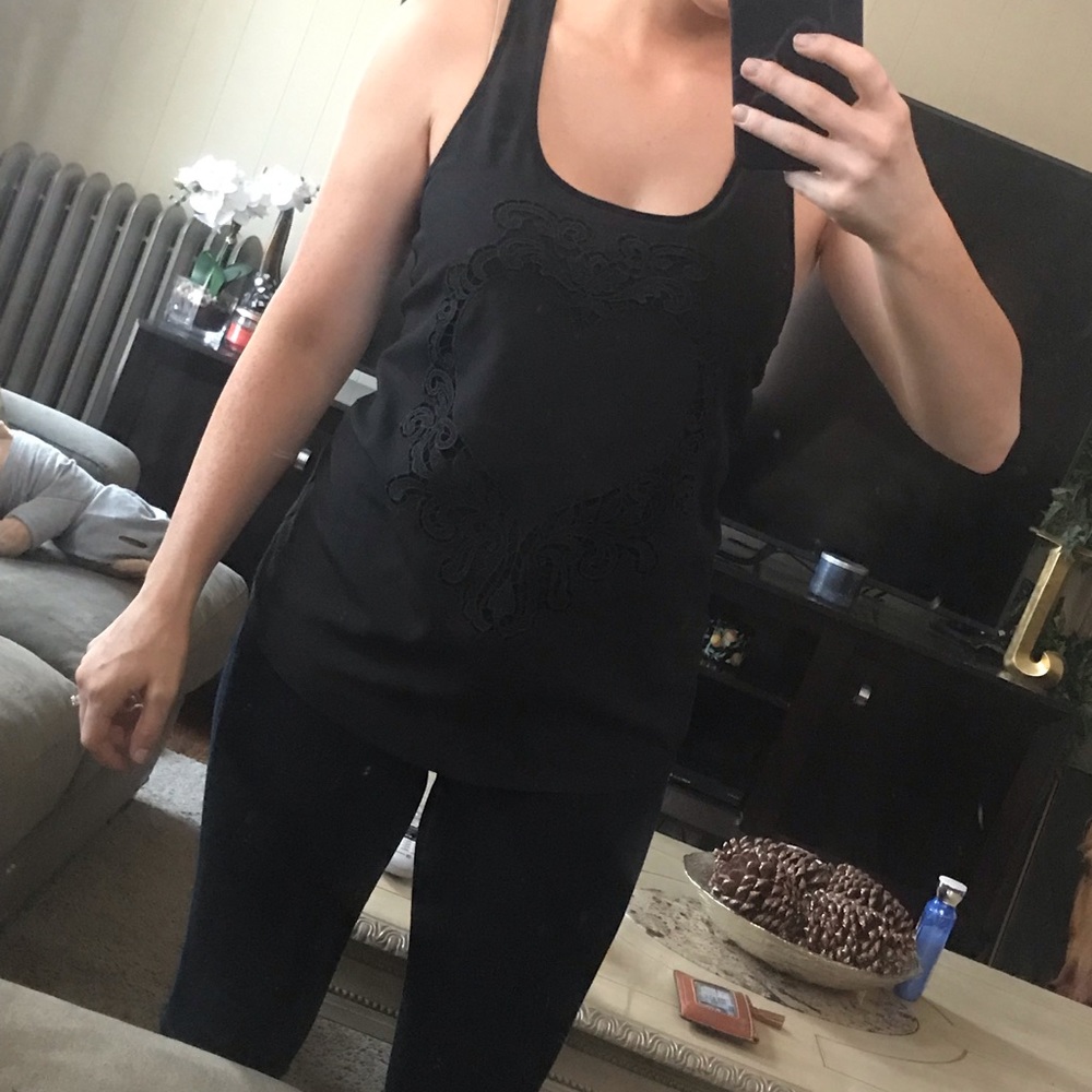 Lace black Express top
